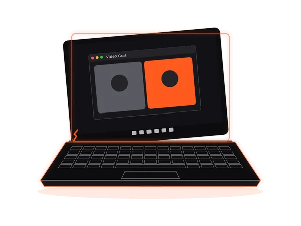 Laptop with a broken hinge and a wobbly screen