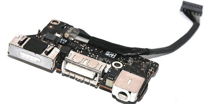 Apple MacBook Air 13 Inch A1466 DC Power Jack Board