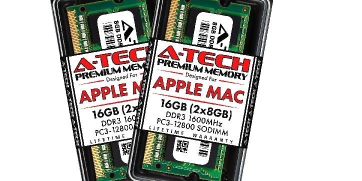 Atech 16GB Memory Kit 2X8GB MacBook Pro PC3 1600MHz Ram