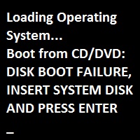 Hard Disk Boot Failure