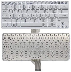 Laptop Keyboard for Sony Vaio SVE14 Series (White) In Hyderabad
