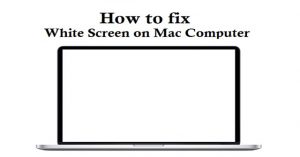 Recover FromThe Dreaded White Screen Of Death When Booting A Mac Hyderabad