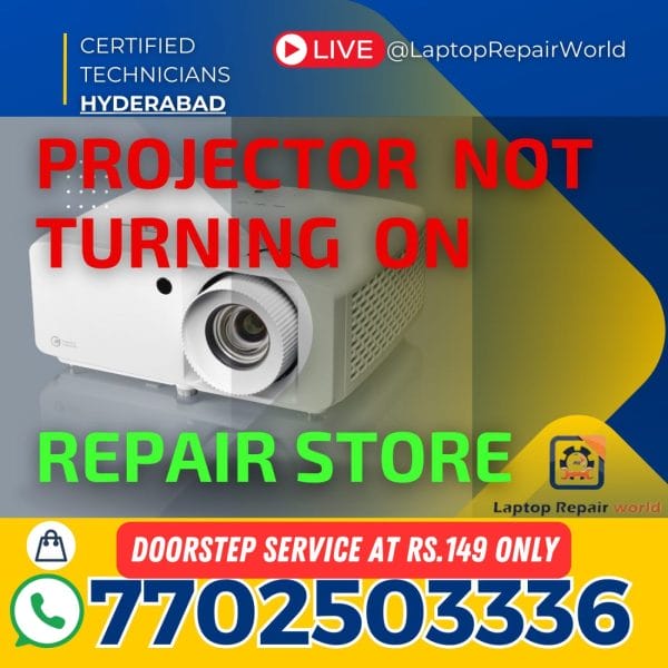 Projector	Not Turning On Repair, Doorstep Service at Just ₹149