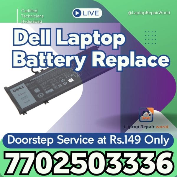 Dell Latitude Battery, 1 Hr Delivery in Hyderabad, Doorstep Service at Just ₹149