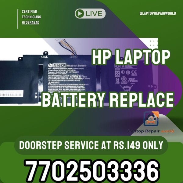 HP Stream 11 ME03XL D027TU Battery Replacement, Doorstep Service at Just ₹149 - Image 3