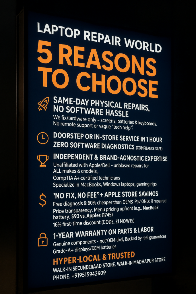 🔧 5 Reasons to Choose Laptop Repair World