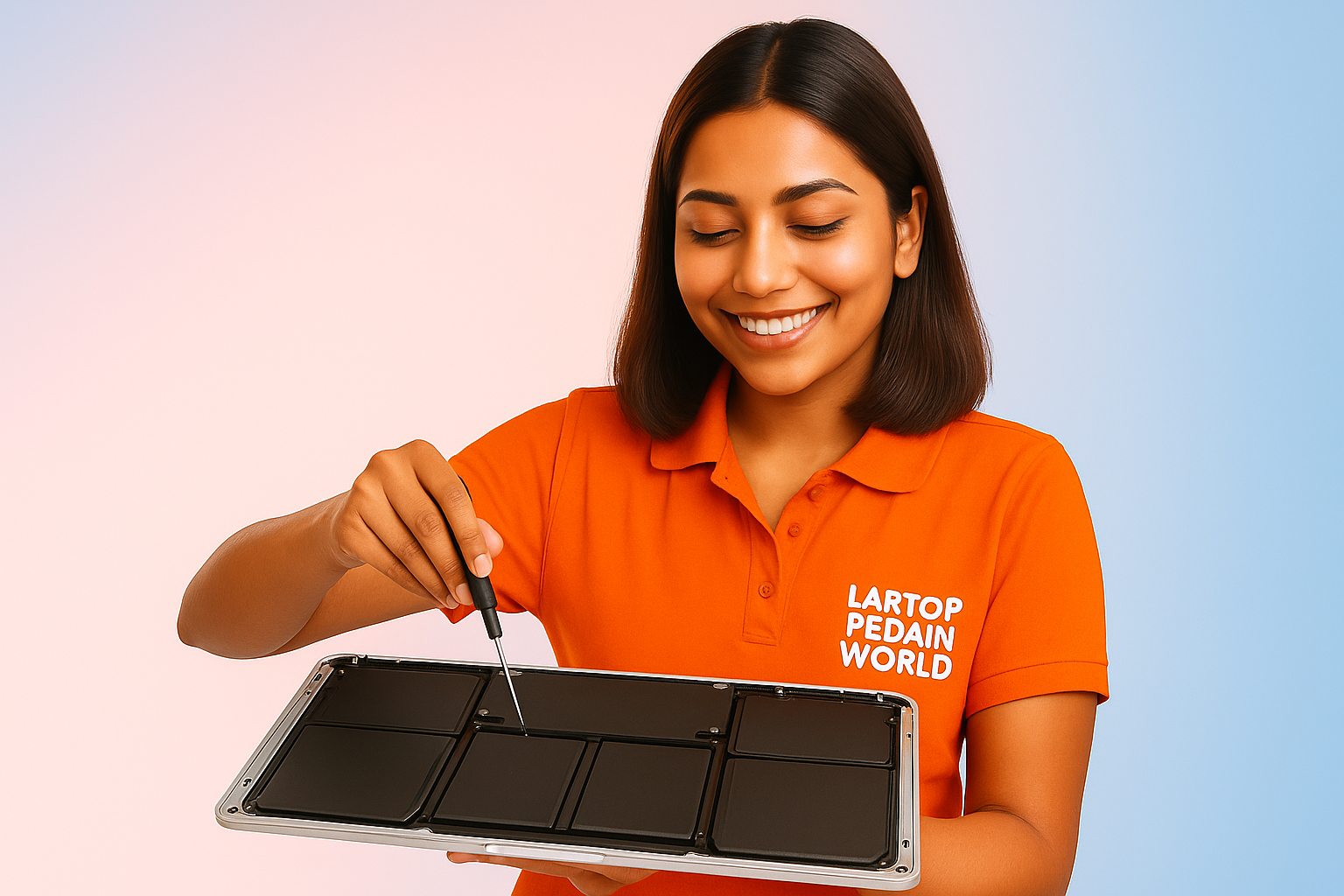 Apple MacBook A1932 battery replacement service in Hyderabad Secunderabad by Laptop Repair World Banner