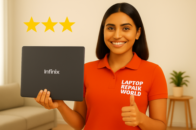 Infinix Laptop New Battery Replacement Installation Doorstep Service near me cost in Hyderabad Home Service